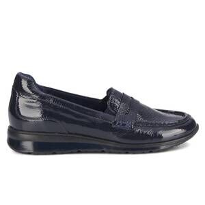 NEW ROS HOMMERSON women's dannon shoes in navy crinkle patent